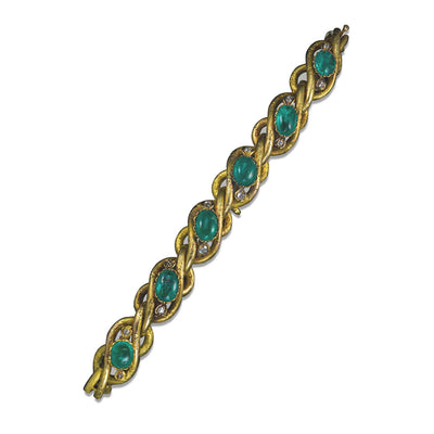 Antique Emerald & Gold Bracelet