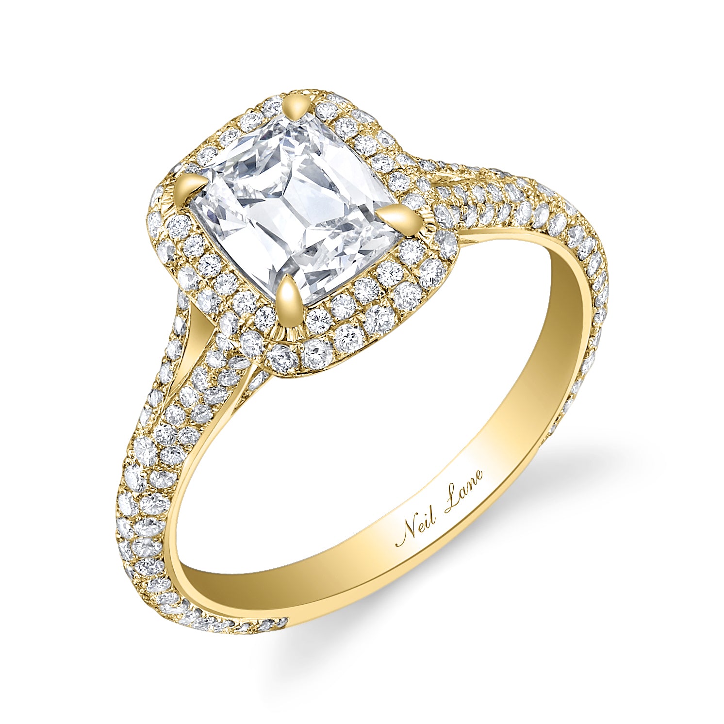 Neil lane double halo princess cut on sale