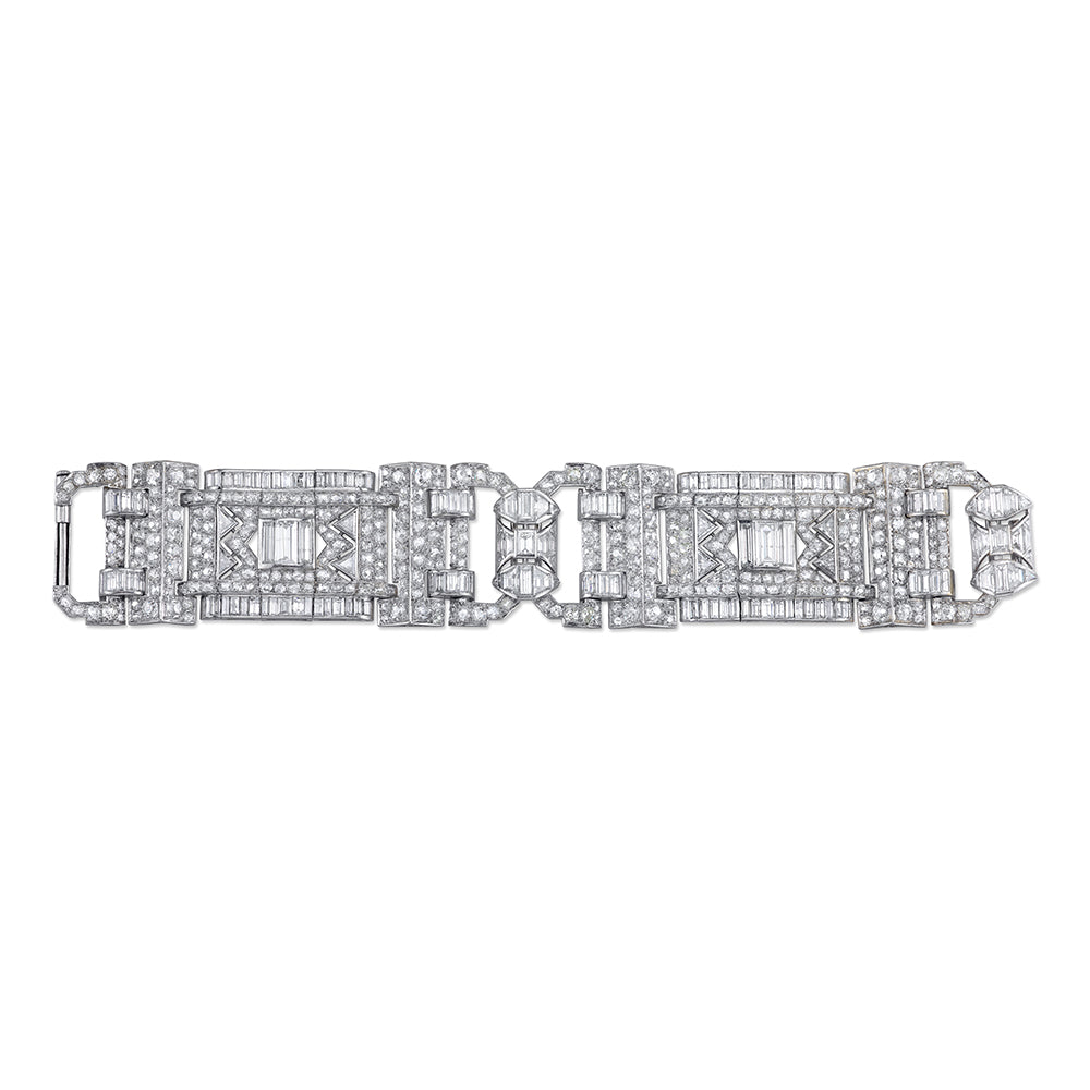 Art Deco Diamond & Platinum Bracelet