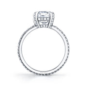 Neil Lane Couture Design Step-Cut Diamond, Platinum Ring