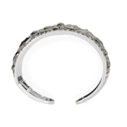 Neil Lane Couture Design Black & White Diamond, Platinum Cuff Bracelet