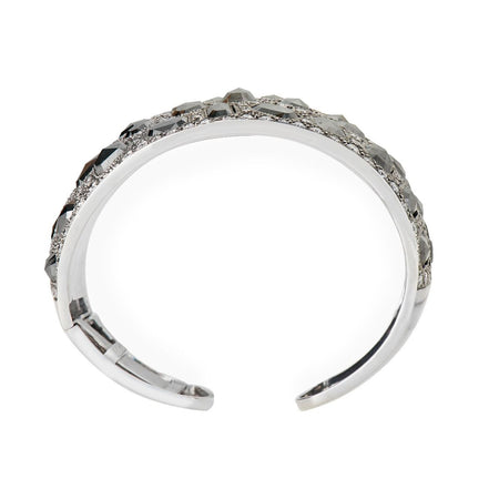 Neil Lane Couture Black & White Diamond, Platinum Cuff Bracelet