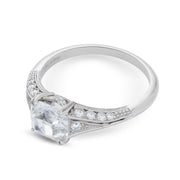 Neil Lane Couture Design Cushion Diamond, Platinum Engagement Ring