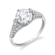 Neil Lane Couture Old European-Cut Diamond, Platinum Ring