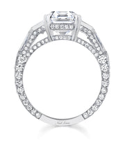 Neil Lane Couture Design Emerald-Cut Diamond, Platinum Ring