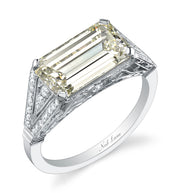 Neil Lane Couture Design Emerald-Cut Diamond, Platinum Ring