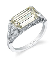 Neil Lane Couture Emerald-Cut Diamond, Platinum Ring