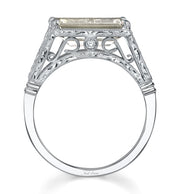 Neil Lane Couture Design Emerald-Cut Diamond, Platinum Ring