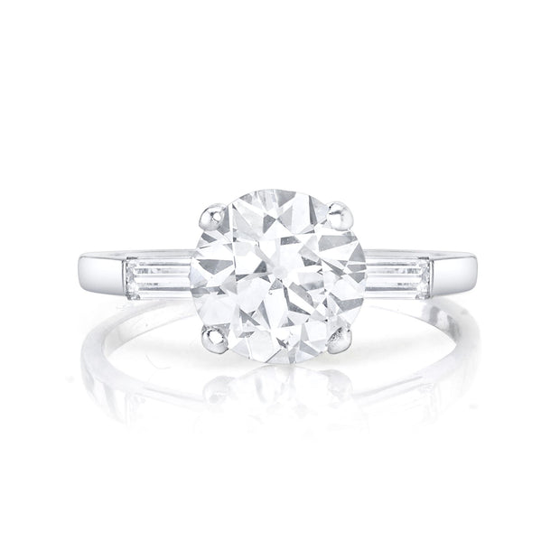 Vintage "Old European Brilliant" Diamond, Platinum Ring