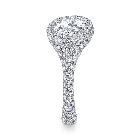 Neil Lane Couture Design Pear-Shaped Diamond, Platinum Ring