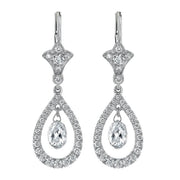 Neil Lane Couture Briolette Diamond, Platinum Earrings