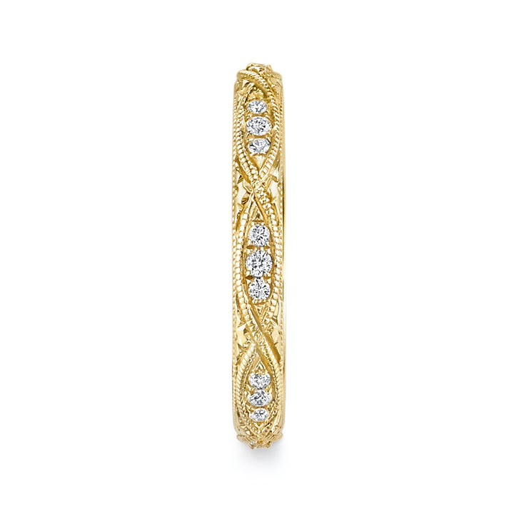 Neil Lane Couture Diamond, 18K Yellow Gold Engraved Eternity Band