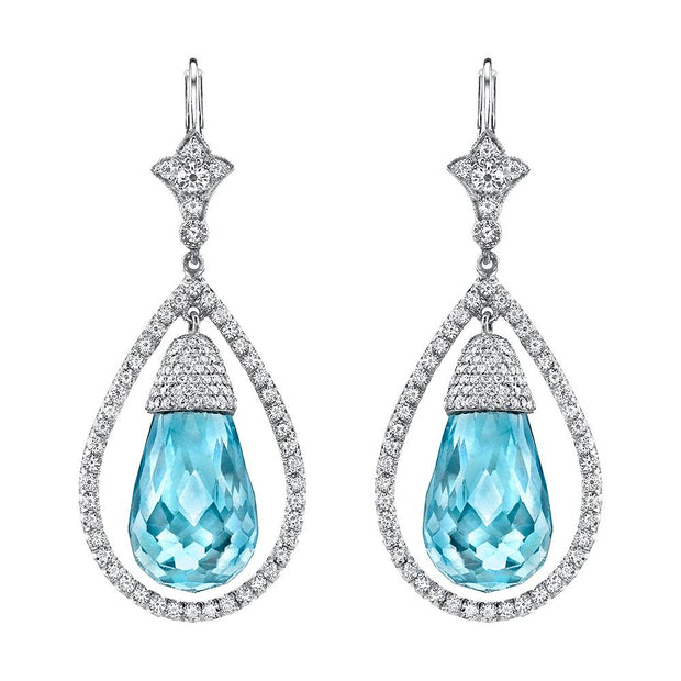 Mint Green Diamond Tops Earrings From Our Collection