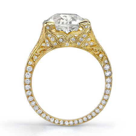 Neil Lane Couture Design Round Brilliant-Cut Diamond, 18K Yellow Gold Ring