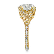 Neil Lane Couture Design Round Brilliant-Cut Diamond, 18K Yellow Gold Ring