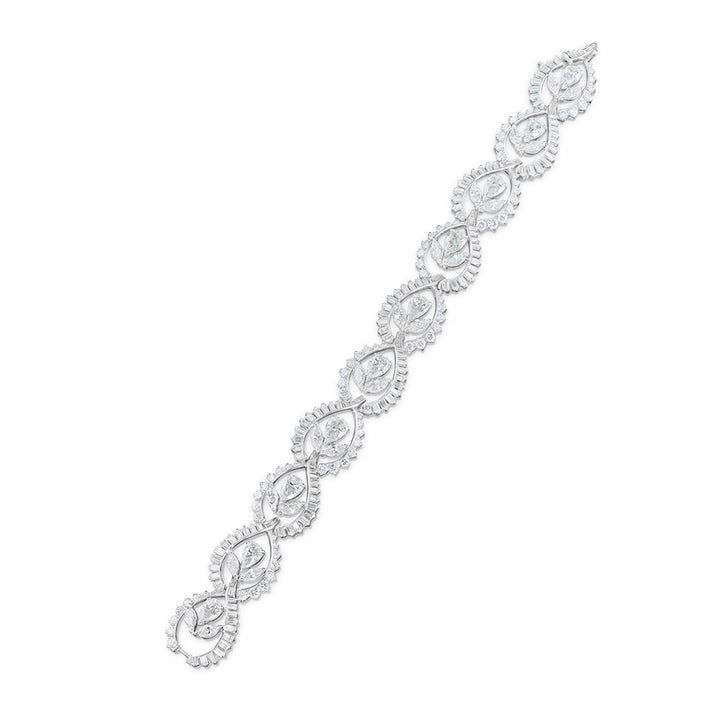 Vintage Pear Shape Diamond Bracelet