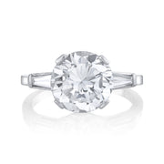 "Round Brilliant" Diamond, Platinum Ring