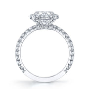 Neil Lane Couture Round Diamond, Platinum Engagement Ring