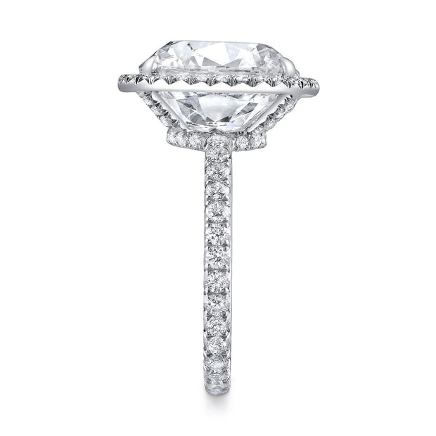 Neil Lane Couture Design Round Diamond, Platinum Engagement Ring