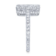 Neil Lane Couture Design Emerald-Cut Diamond, Platinum Ring