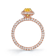 Neil Lane Couture Design Fancy Color Old Mine Brilliant-Cut Diamond, 18K Rose Gold Ring
