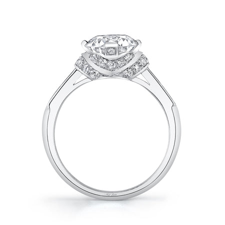 Neil Lane Couture Design Old European-Cut Diamond, Platinum Ring