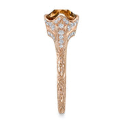 Neil Lane Couture Design Fancy Color Old Mine Brilliant-Cut Diamond, 18K Rose Gold Ring