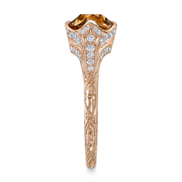 Neil Lane Couture Fancy Color Old Mine Brilliant-Cut Diamond, 18K Rose Gold Ring