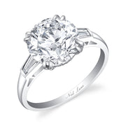 Neil Lane Couture "Round Brilliant" Diamond, Platinum Ring