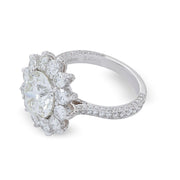 Neil Lane Couture Design Round-Cut Diamond, Platinum Engagement Ring