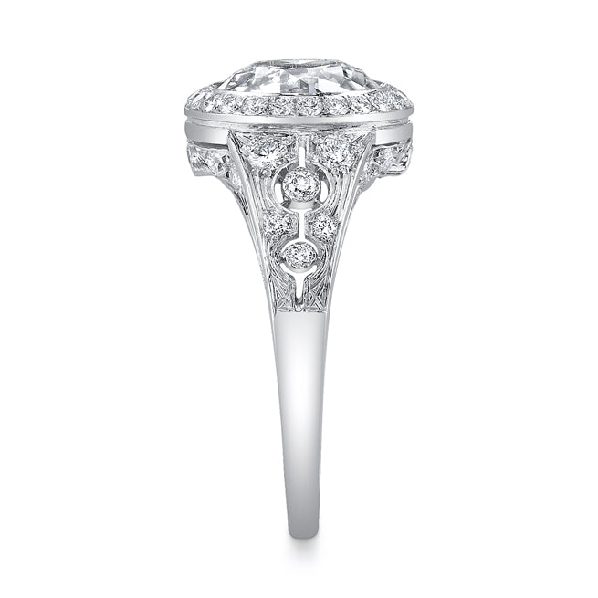 Neil Lane Couture Old European Cut Diamond, Platinum Ring