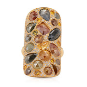 Neil Lane Couture Mosaic Diamond, 18K Yellow Gold Ring