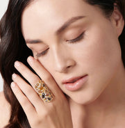 Neil Lane Couture Mosaic Diamond, 18K Yellow Gold Ring