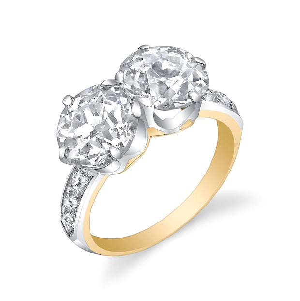 Edwardian Era, Diamond, Platinum-Topped Gold Ring