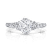 Neil Lane Couture Design Old Mine Brilliant-Cut Diamond, Platinum Ring