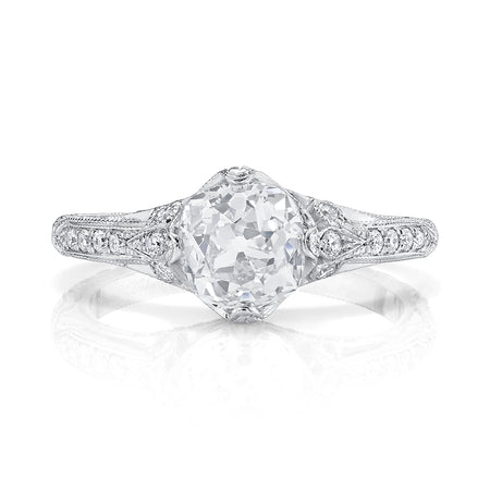 Neil Lane Couture Design Old Mine Brilliant-Cut Diamond, Platinum Ring