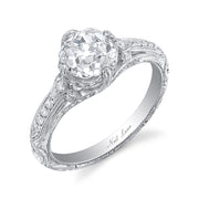 Neil Lane Couture Design Old Mine Brilliant-Cut Diamond, Platinum Ring