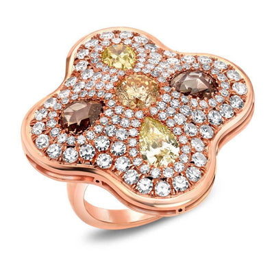 Neil Lane Couture Fancy Color Diamond, 18K Rose Gold Ring