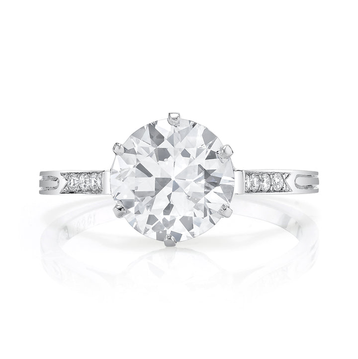 Neil Lane Couture Old European Cut Diamond, Platinum Ring