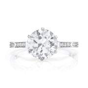 Neil Lane Couture Design Old European Cut Diamond, Platinum Ring