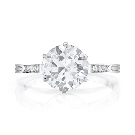Neil Lane Couture Design Old European Cut Diamond, Platinum Ring