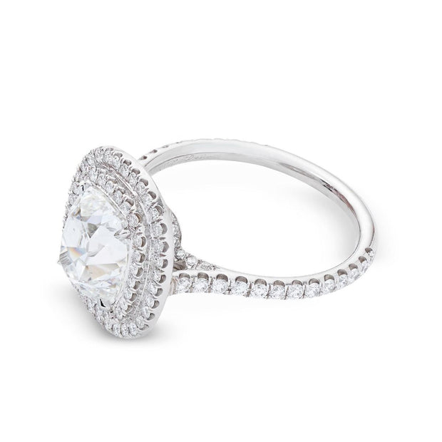 Neil Lane Couture Design Cushion-Cut Diamond, Platinum Engagement Ring