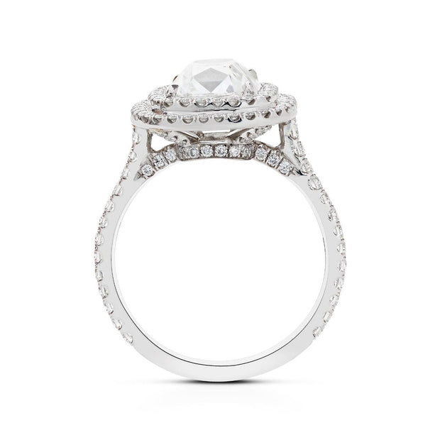 Neil Lane Couture Design Cushion-Cut Diamond, Platinum Engagement Ring
