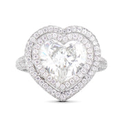 Neil Lane Couture Heart Shaped Diamond, Platinum Engagement Ring