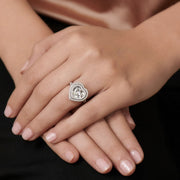 Neil Lane Couture Design Heart Shaped Diamond, Platinum Engagement Ring