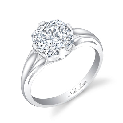 Neil Lane Couture Cushion Brilliant-Cut Diamond, Platinum Ring