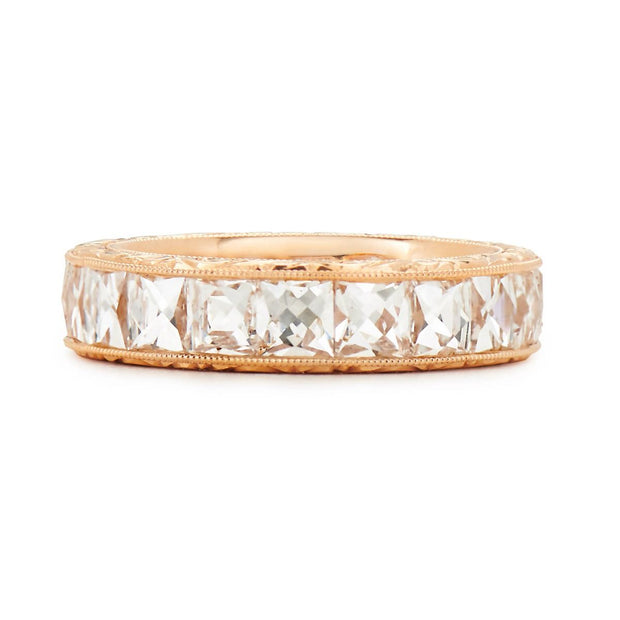 Neil Lane Couture French-Cut Diamond, 18K Rose Gold Eternity Band