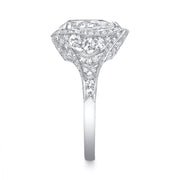 Neil Lane Couture Design Pear Brilliant-Cut Diamond, Platinum Ring