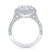 Neil Lane Couture Design Round Brilliant-Cut Diamond, Platinum Ring