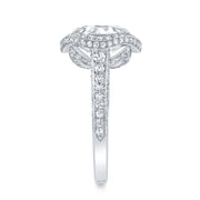 Neil Lane Couture Design Round Brilliant-Cut Diamond, Platinum Ring